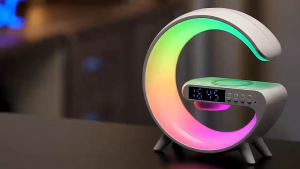 4 in1 LED Atmosphere Light RGB Wireless Charger Multifunction Bluetooth Speaker 10 Lighting Modes