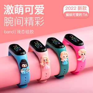 Childrens Cartoon Glowing Waterproof Shockproof Electronic Watch Boys Girls Baby Princess Bracelet Toy for Childrens Day