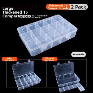 LECAN | Plastic Storage Box for Parts and Tools with Dividers