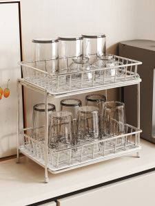 YIXIN | Double Layer 304 Stainless Steel Cup Drying Storage Rack