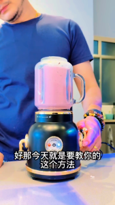 La gourmet Healthy Retro Juice Blender 0.6L - High Power 6 Stainless Steel Blade BPA Free Easy Clean