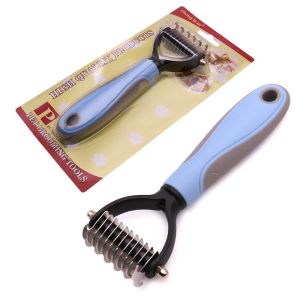 Dog dematting comb pet hair comb hair knot untangle comb brush grooming supplies