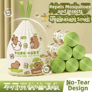 Drawstring Thick Kitchen Garbage Bags Tear-free