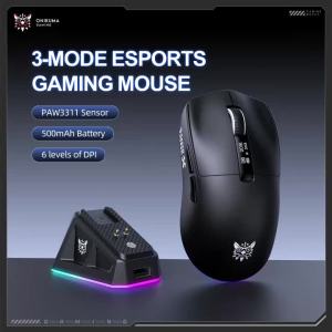 ONIKUMA | Chuột Chơi Game ONIKUMA DM07 Có Đèn RGB Kết Nối 3 Chế Độ Pin Sạc Không Dây 500mAh 6 Cấp Độ Dpi Dành Cho Game Thủ PC/Laptop
