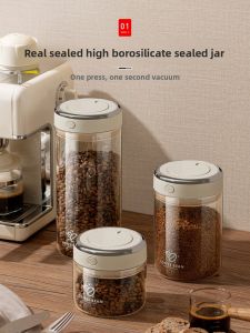 ZHIFAN | Vacuum Sealed Glass Storage Jar for Coffee Beans and Tea
