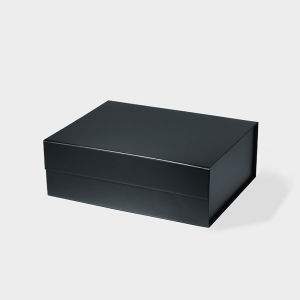 Geotobox 33x25.5x11.5cm | 31.4x24.5x11.1cm Popular A4 Deep Size Black and White Luxury Rigid Magnetic Closure Gift Boxes