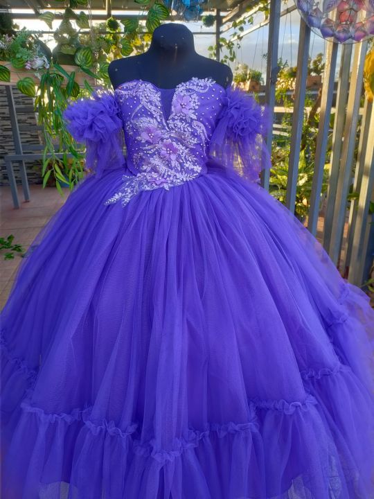 Code Momo Fairy gown for kids abay party dress flowergirls Lazada PH