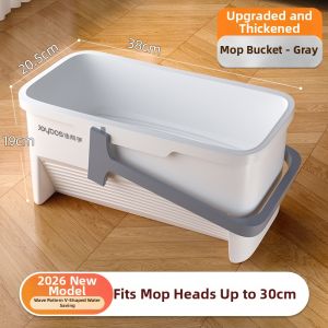 JOYBOS | Household Handheld Cleaning Mop Bucket Long Square Thickened