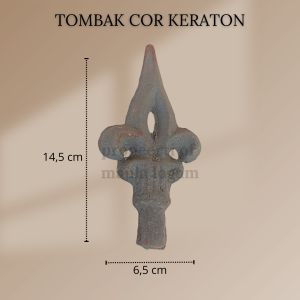 Tombak keraton besi cor isi 50  pc