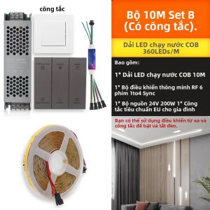 Dải Đèn LED COB 24V Hiệu Ứng Nước Chảy Đồng Bộ WS2811 Công Tắc Thông Minh Trang Trí Nhà Cửa Đèn Băng Dải Mềm Dẻo