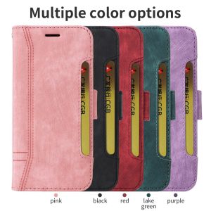 Case For OPPO Realme C12 C15 C25/C20 C11 2021/C21/V20/Narzo 20 30A/Realme 8i 9 9Pro 9i/9i 10 5G/Reno 7 7 Pro 8 8 Pro Leather Wallet Cover with Magnetic Stand Card Slots Hand Strap Casing