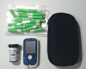 เครื่องตรวจน้ำตาล GlucoNavii สินค้าจากเกาหลีใต้ แบบไม่มีปากกา ตรวจ 25-50 ครั้ง