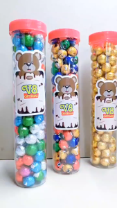 100pcs Chocolate Balls Assorted Fun Shapes Made With High-Quality Cocoa For Kids And Adults CTR