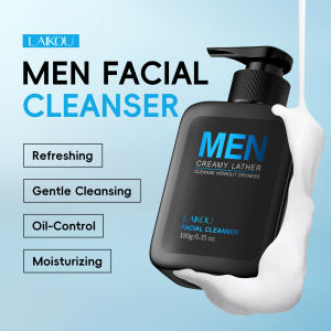 Laikou | LAIKOU Men Facial Cleanser 180g Gentle Cleansing Refreshing Oil Control Moisturizing Daily Face Wash For Mens Skincare