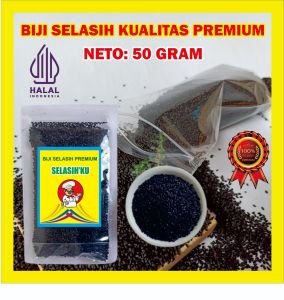 Biji selasih kering kemasan repack ecer 50gr