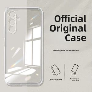 Transparent Silicone Protective Case for Samsung A36 Galaxy A35 5G New Model SM-A3660 Anti-Fall Shockproof Cover Shell