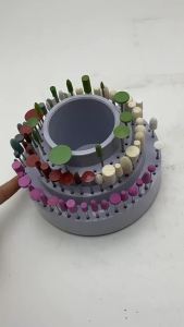 Hộp Đựng Mũi Khoan Hình Tròn Xoay 360 Độ Giá Đỡ Mũi Khoan Giá Đỡ Tua Vít Giá Đỡ Mũi Mài Gỗ