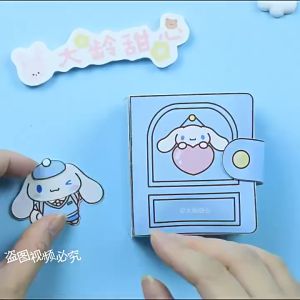 Blink DIY Quiet Book San-rio Mainan Edukasi Paper Doll Book Kuromi Pompurin Pochacco Cinnamoroll