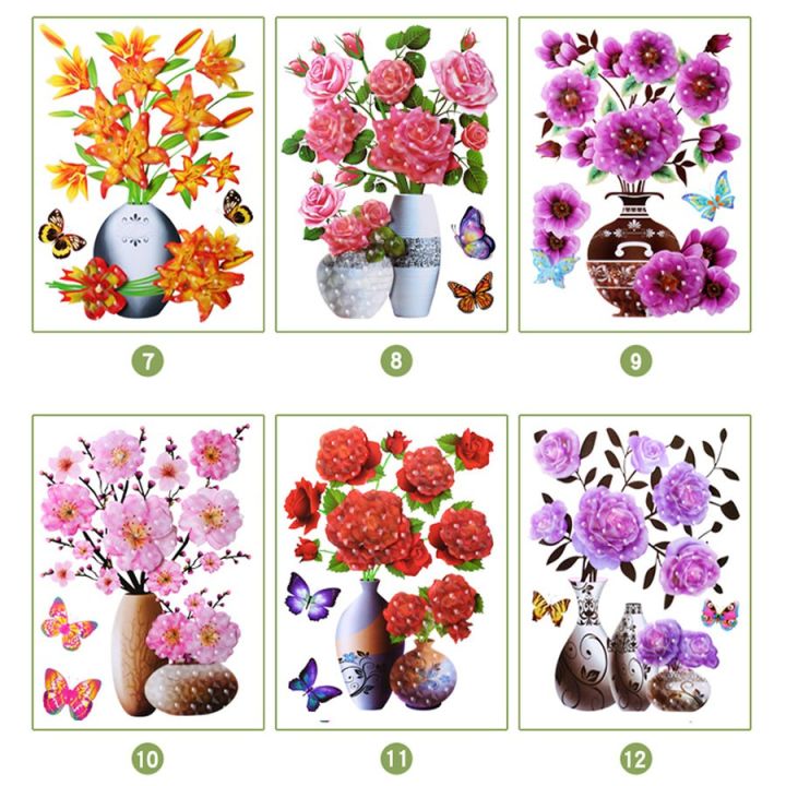Tranh dán tường 3D hình hoa [12 mẫu] | Lazada.vn