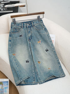 QIANCHANGNAAI | Retro Embroidered Loose Jeans