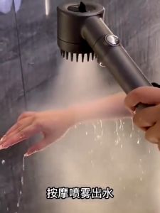 Built-In Filter Massage High-Pressure Shower Head Handheld Adjustable Mode / Pancuran Air Kepala Boleh Dipegang