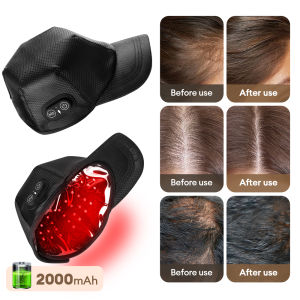 Foreverlily | 650nm 850nm Cordless Red Light Hair Growth Cap Anti Hair Loss Treatment Hat Target Thinning Scalp Hairline Crown for Men Women