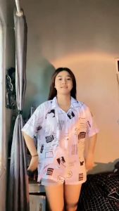 Kemeja Lengan Pendek Wanita Vintage Hawai Shirt  Motif Terbaru Kemeja rayon motif lengan pendek