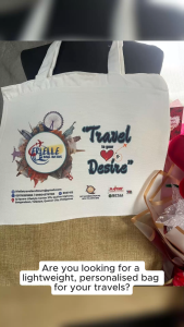 Personalised Lightweight Canvas Tote Bag for Women - Perfect Travel Companion