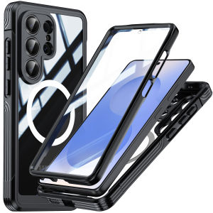 shellbox | shellbox - Magnetic Shockproof and Drop-resistant Transparent Phone Case - Compatible with Samsung S26 Ultra/S26