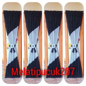 Gordeng Ikat Kupu Kupu Kombinasi model miring