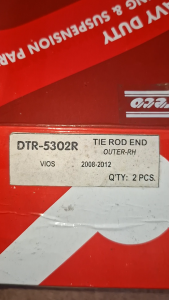 TIE ROD END TOYOTA VIOS OUTER RH (08-12) DTR-5302R (1-PC)