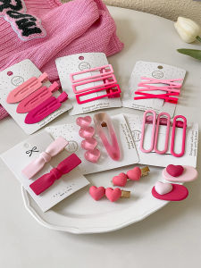 Kẹp Tóc Ngôi Sao Hồng Phụ Kiện Tóc Phong Cách Hàn Quốc Kẹp Tóc Bên Hông Kẹp Tóc Mái Lệch Kẹp Tóc Tóc Mái Mới 2025 Phụ Kiện Tóc