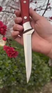 Nipiin Japanese Meat Knife Chef Knife Boning Knife Mongolian Stainless Steel Kitchen Knife With Leather Cover