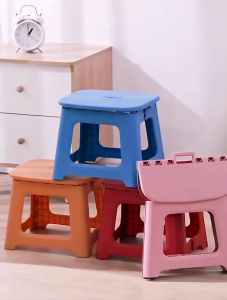 [CAMPINGGO]Kerusi Bangku Lipat/Portable Foldable Multipurpose Mini Chair Step Stool Plastic Lightweight Heavy Duty Kerusi Lipat Bangku Non-Slip Collapsible/折叠凳子