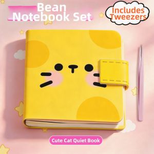 FUMENGLAN | Mini Handmade DIY No-cutting High-aesthetics Quiet Book Girl Dress-up Bean Book