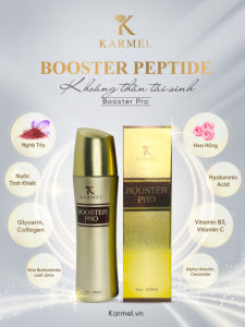BOOSTER PEPTIDE KARMEL(KAMEL) Dưỡng ẩm Trắng Da Mờ Thâm Nám Tạo hàng rào bảo vệ da Cải thiện làn da xỉn màu dưỡng da căng bóng trắng sáng mềm mịn Thu Nhỏ Lỗ Chân Lông cho da dầu khô hỗn hợp 100ml - Khoáng thần tái sinh