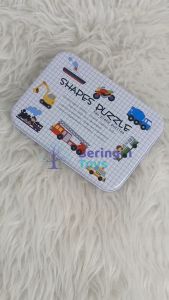 Beringin Toys - Metal Box Shapes Puzzle / Mainan Puzzle / Puzzle Kayu / Shapes Puzzle