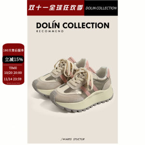 Dolin-X2025 New Style Womens Casual Shoes Thick Bottom Retro Design Classic Versatile Comfortable Fashionable Sporty