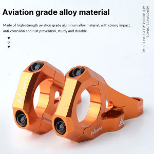 HASSNS Double Shoulder DH Stem Handlebar Clamp 31.8mm High strength Aluminum Alloy Downhill Bicycle AM DH Fixed Stem