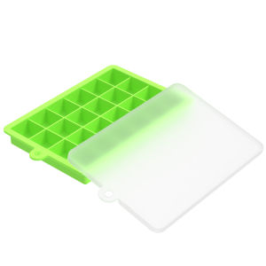 Silicone Ice Cube Tray Easy Release Ice Mold Freezer Stackable Ice Maker for Whiskey Baby Auxiliary Food Puree Cheese Jelly Mold