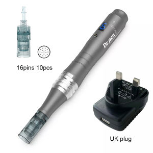 Dr. Pen | New Dr Pen M8 Rechargeable Derma Pen Kit 3 Slots Design Microneedling Pen Auto Derma Stamp with 10Pcs 0.25mm Needle Cartridges