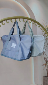 LARGE CAPACITY FOLDING TRAVEL BAG With Zipper Handbag Waterproof Women Shoulder Bag