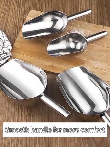 promo!!murah skop es batu/sekop biji bijian stainless