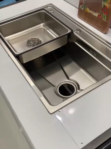 Chậu rửa bát siêu dày inox 304 xịn dày 5.00mm x 1.2mm Kích Thước 75x46 cm dập vân sần chống xước CB16 -Bảo hành 5 năm