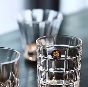 Cawan Whisky Kristal & Brandy 300ML Crystal Whiskey & Brandy Glass for Liquor on Ice & Rock Cocktail 威士忌和白兰地水晶酒杯 300ML