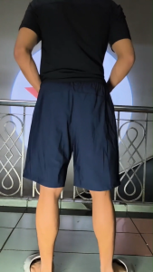 #1108 Mens Big Size Summer Shorts With Zipper Pocket Garterized Stretchable Waist High Quality
