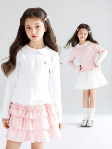 MUCMUKN | Antibacterial Embroidered Lace Collar T-shirt