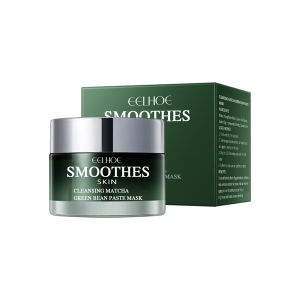 Eelhoe Green Tea Facial Mud Mask Removing Blackheads Oil Control Deeply Cleans Skin Firms Pores Moisturizing Facial Dispel Acne Blemish Shrink Pores Smear Facial Mask Skin Care