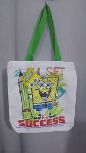 Official SpongeBob SquarePants Tote Bag Nickelodeon Viacom 2025 Design 6 Six