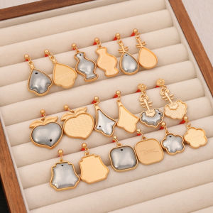 QINGPIN | Chinese Style Pipa Calabash Earrings Diy Kit